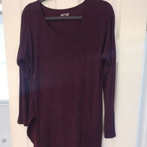 Apt 9 burgundy tunic